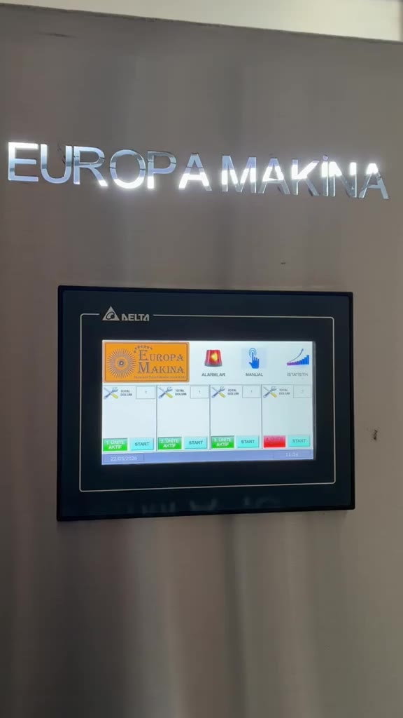 Krema dolum hattı otomasyon